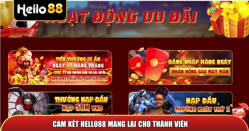 Cam kết Hello88 mang lại cho thành viên